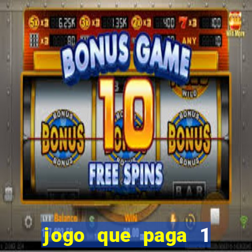 jogo que paga 1 real no pix